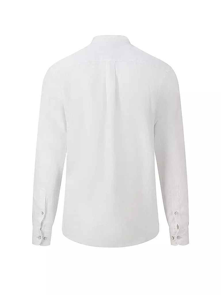 FYNCH-HATTON | Leinenhemd Casual Fit | Blanc