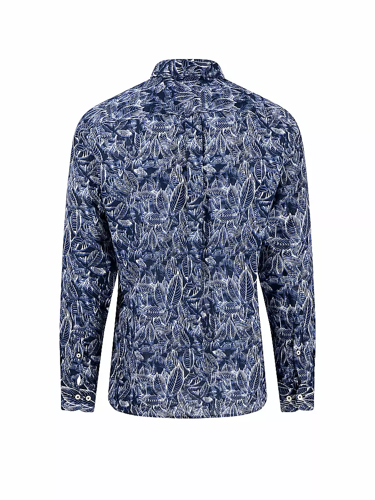 FYNCH-HATTON | Leinenhemd Casual Fit | dunkelblau