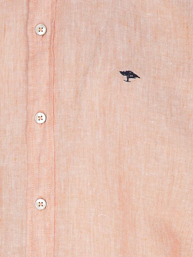 FYNCH-HATTON | Leinenhemd Casual Fit | Orange