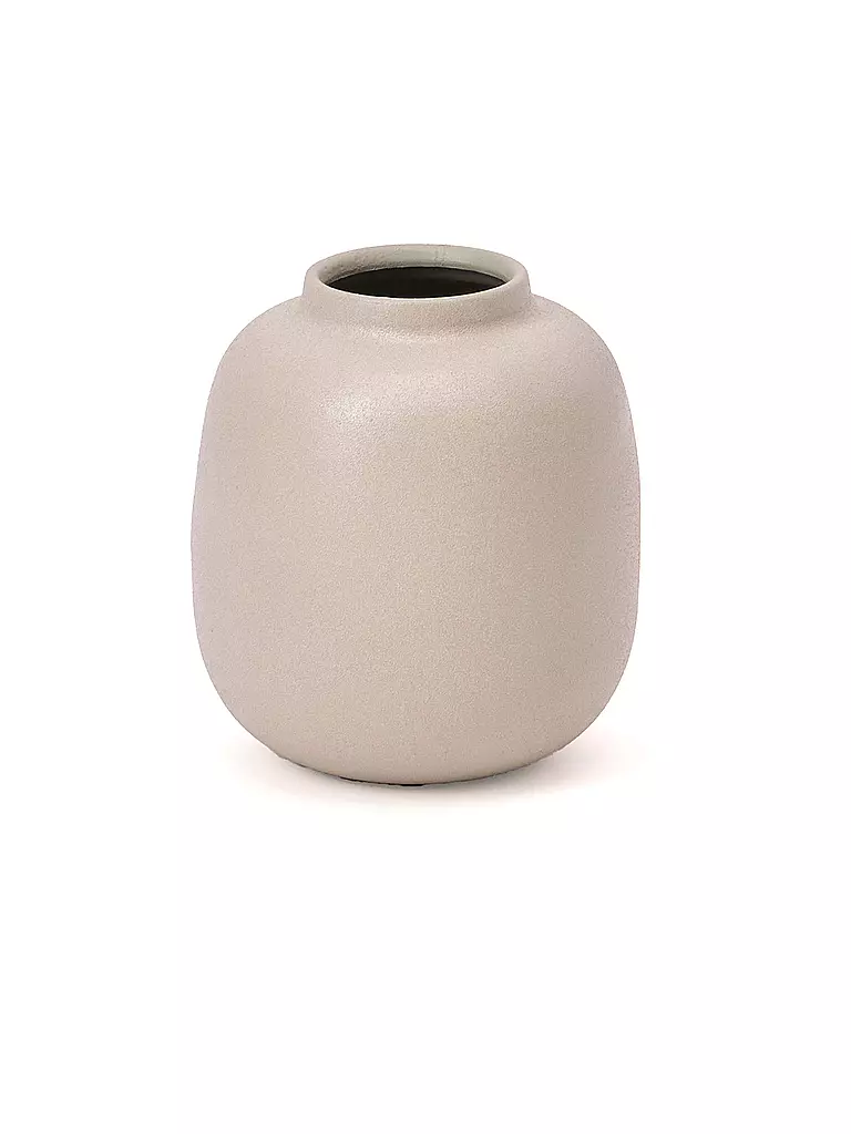 FYNCH-HATTON | Petite vase en métal MALI Gris Éléphant | Gris clair