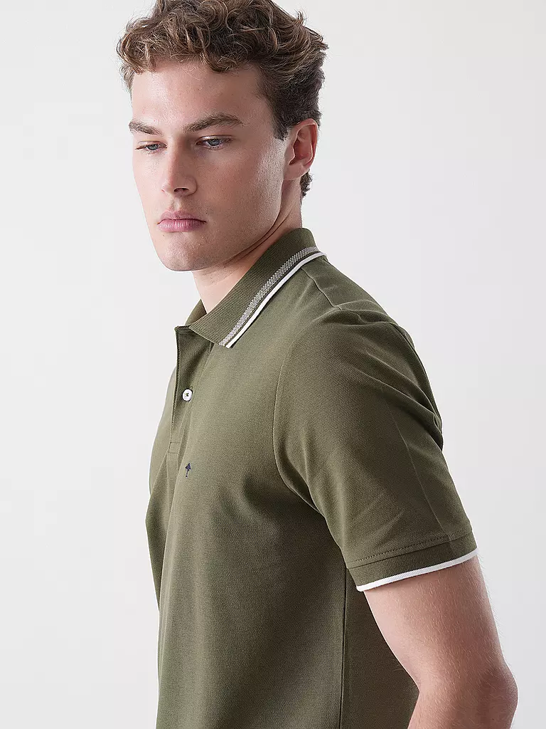 FYNCH-HATTON | Polo Coupe Décontractée | olive