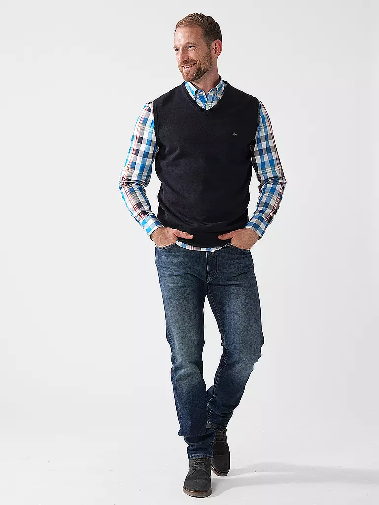 FYNCH-HATTON | Pullunder | Bleu foncé