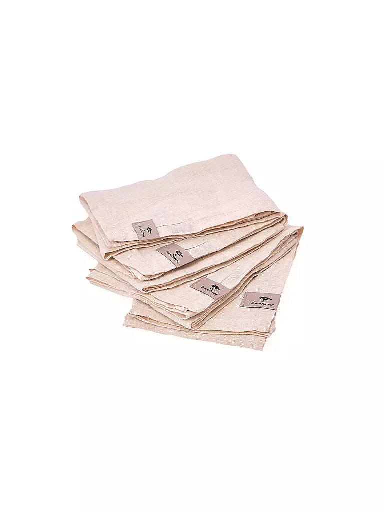 FYNCH-HATTON | Serviette 4 pièces 50x50cm SANDIBE Elephant Grey | Gris clair