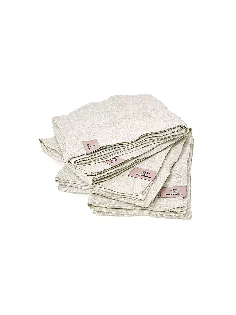 FYNCH-HATTON | Serviette 4tlg 50x50cm SANDIBE Salbei  | Vert clair