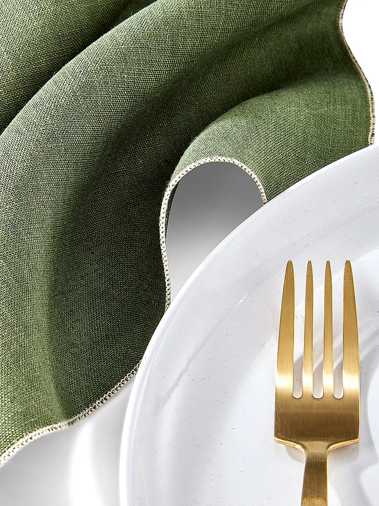 FYNCH-HATTON | Serviettes en lin, lot de 4 LUMO Kale | 