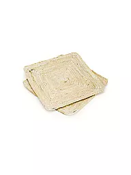 FYNCH-HATTON | Set de table 4 pièces 33x33cm UTAMU Marron | Beige