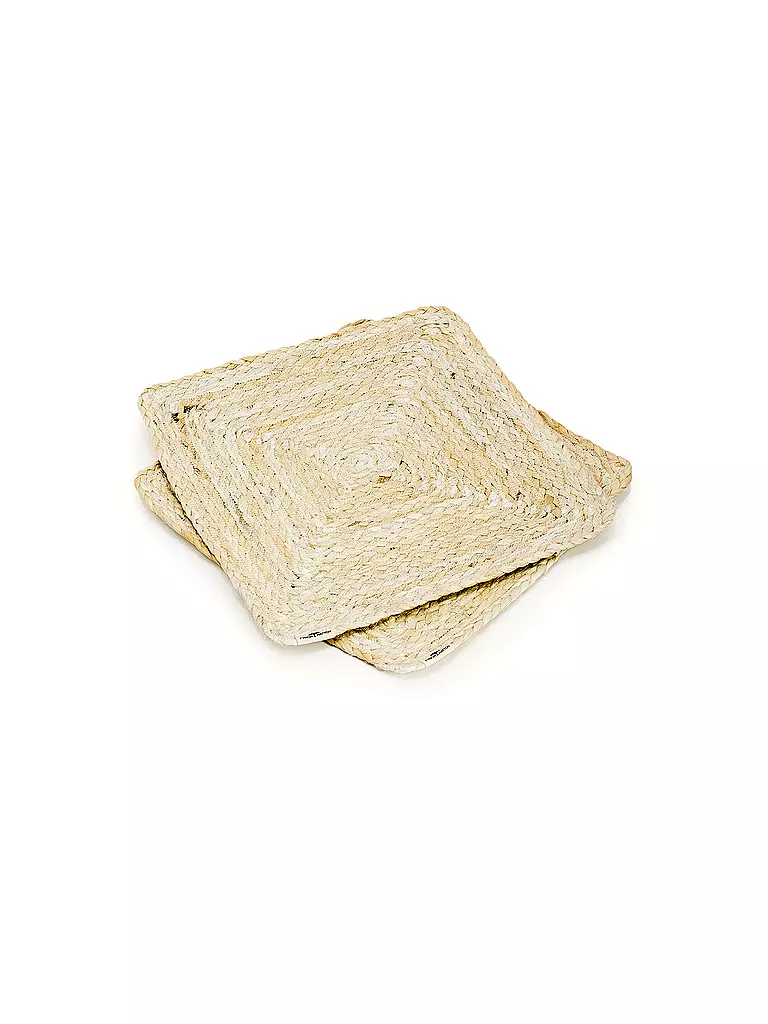 FYNCH-HATTON | Set de table 4 pièces 33x33cm UTAMU Blanc cassé | beige