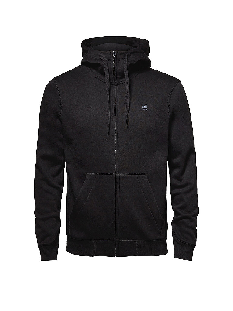 Sweat-shirt zippé noir XXL