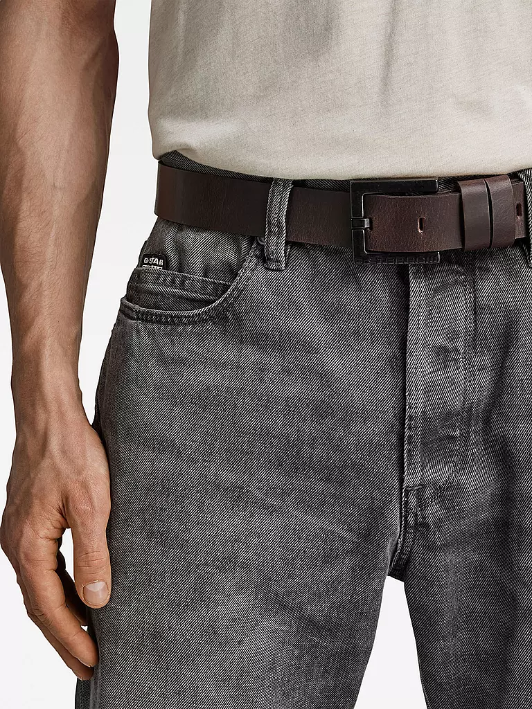 G-STAR RAW | Ceinture en cuir DUKO BELT | Marron