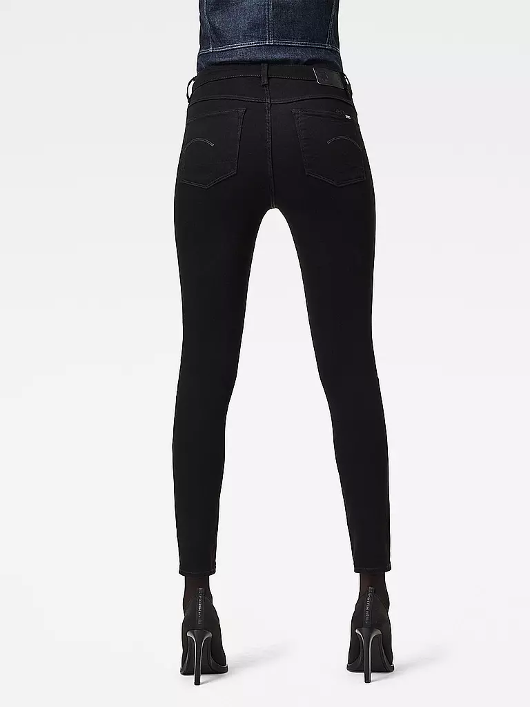G-STAR RAW | Jeans taille haute coupe skinny 3301 | schwarz