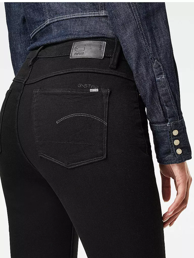 G-STAR RAW | Jeans taille haute coupe skinny 3301 | schwarz