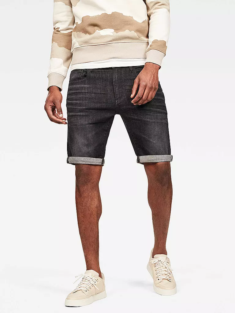 G-STAR RAW | Jeansshorts Slim Fit « 3301 » | grau