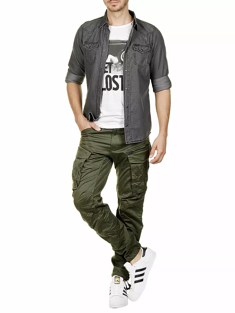 G-STAR RAW | Pantalon cargo coupe fuselée ROVIC 3D | olive