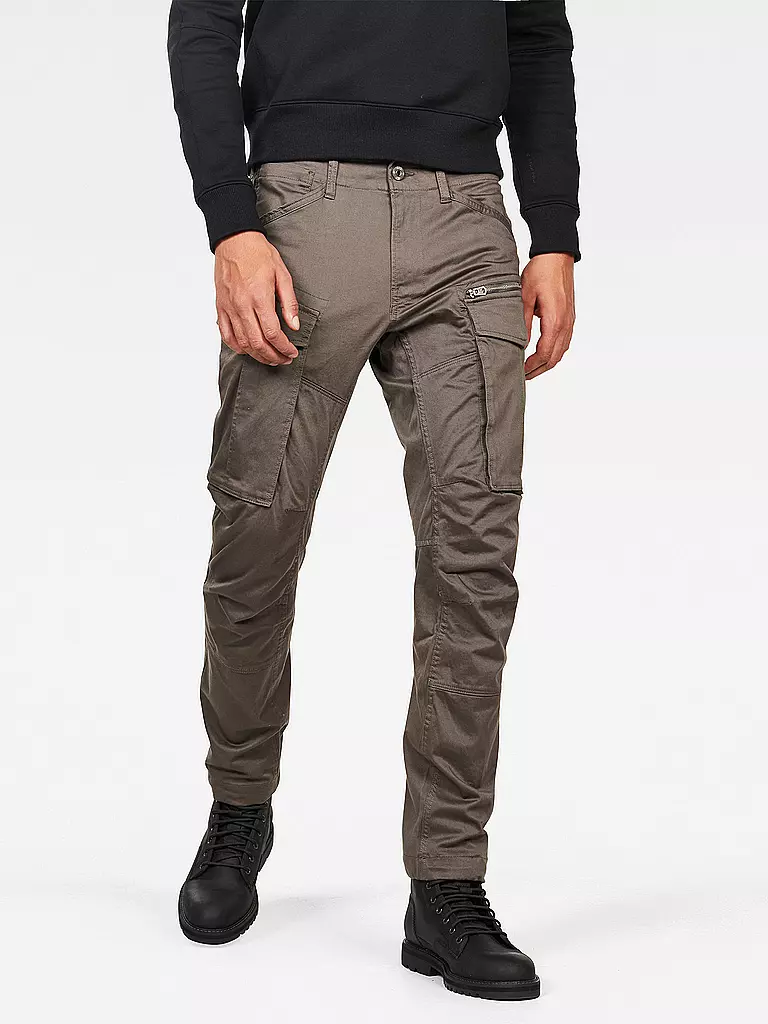 G-STAR RAW | Pantalon cargo coupe fuselée ROVIC 3D | grau