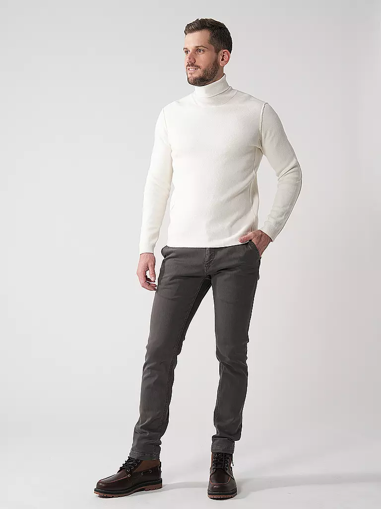 GABBA | Pull à col roulé | weiss