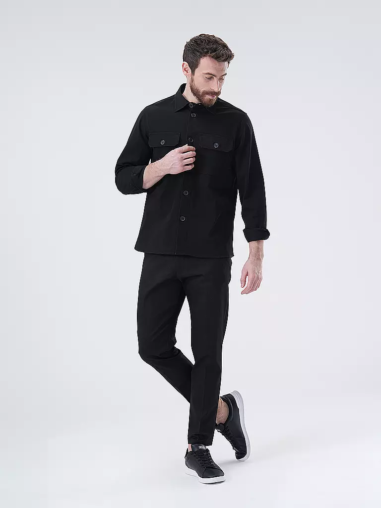 GABBA | Surchemise Topper | schwarz