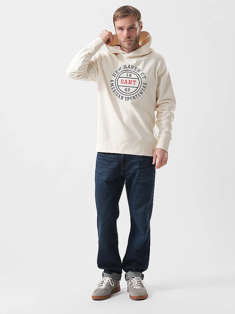 Gant Graphic Hoodie Cream L 10