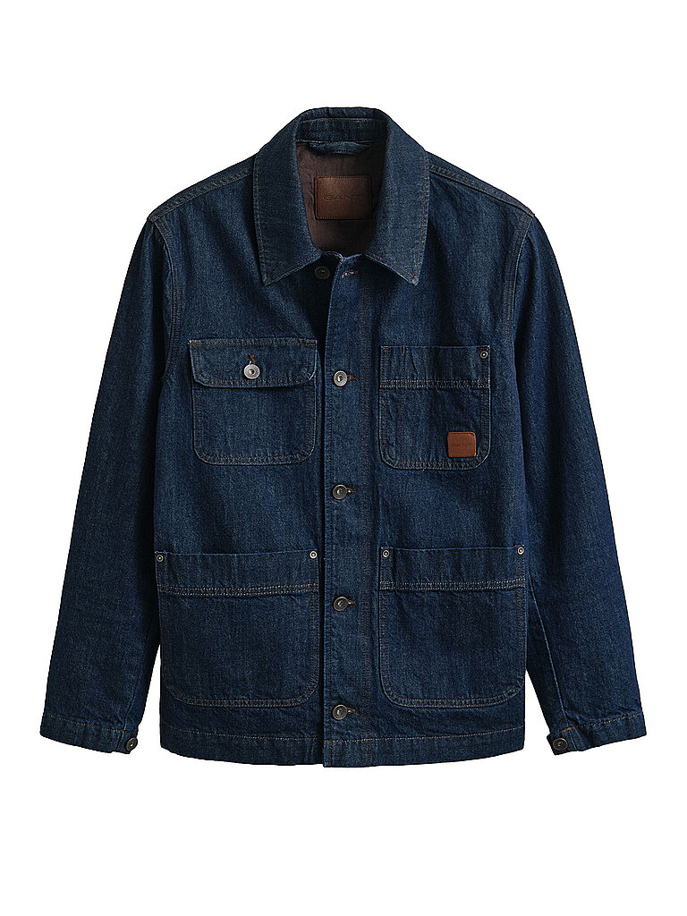 Gant Veste en jean bleu XXL