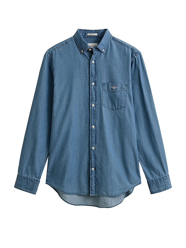 Gant Chemise en jean bleu M