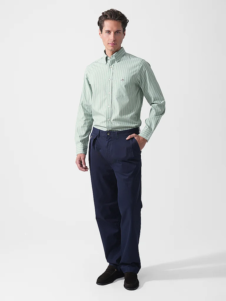 Vêtements GANT Reg Classic Poplin Stripe Shirt pour - vue 5