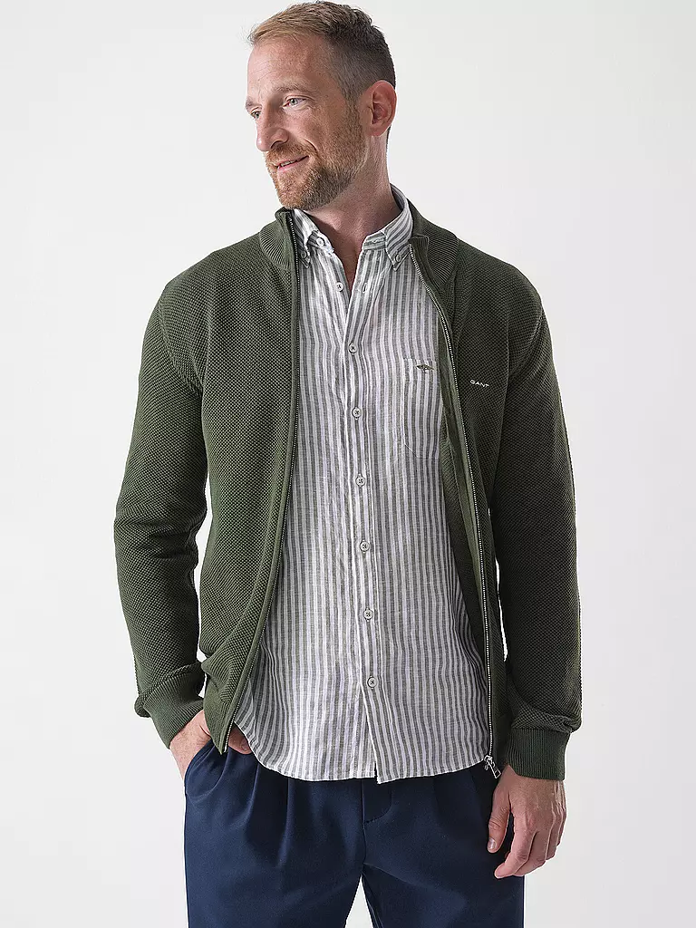 GANT | Cardigan | olive