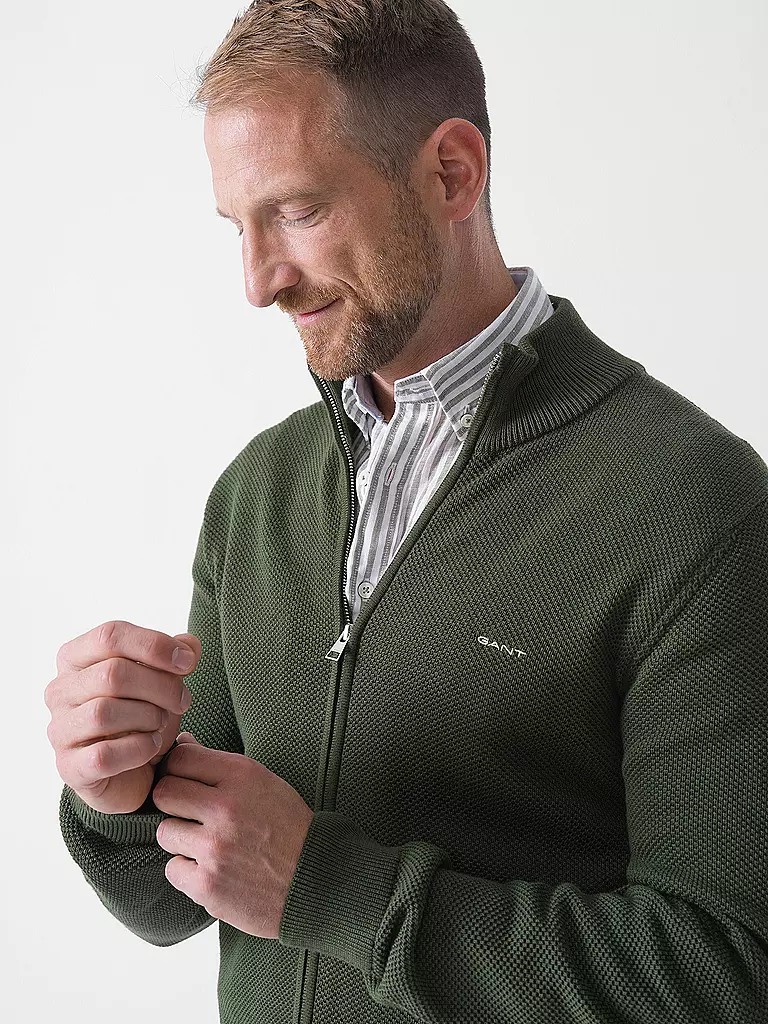 GANT | Cardigan | olive