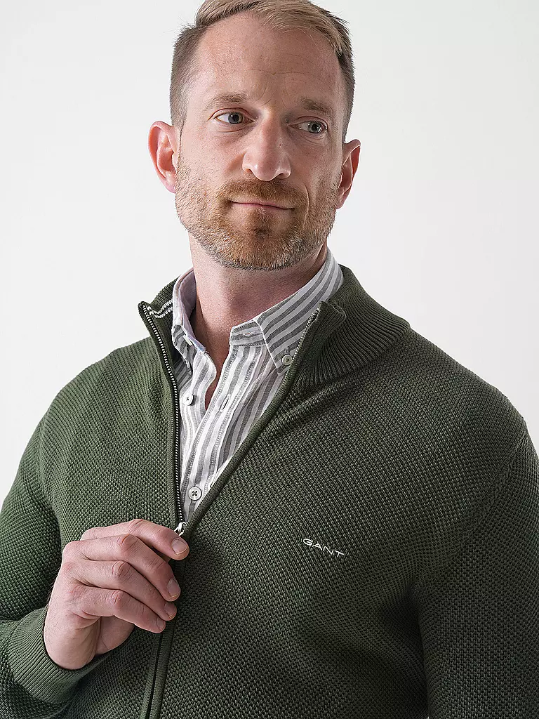 GANT | Cardigan | olive