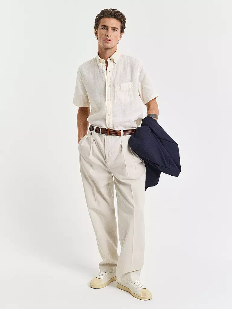 GANT | Chemise en lin coupe regular | Crème