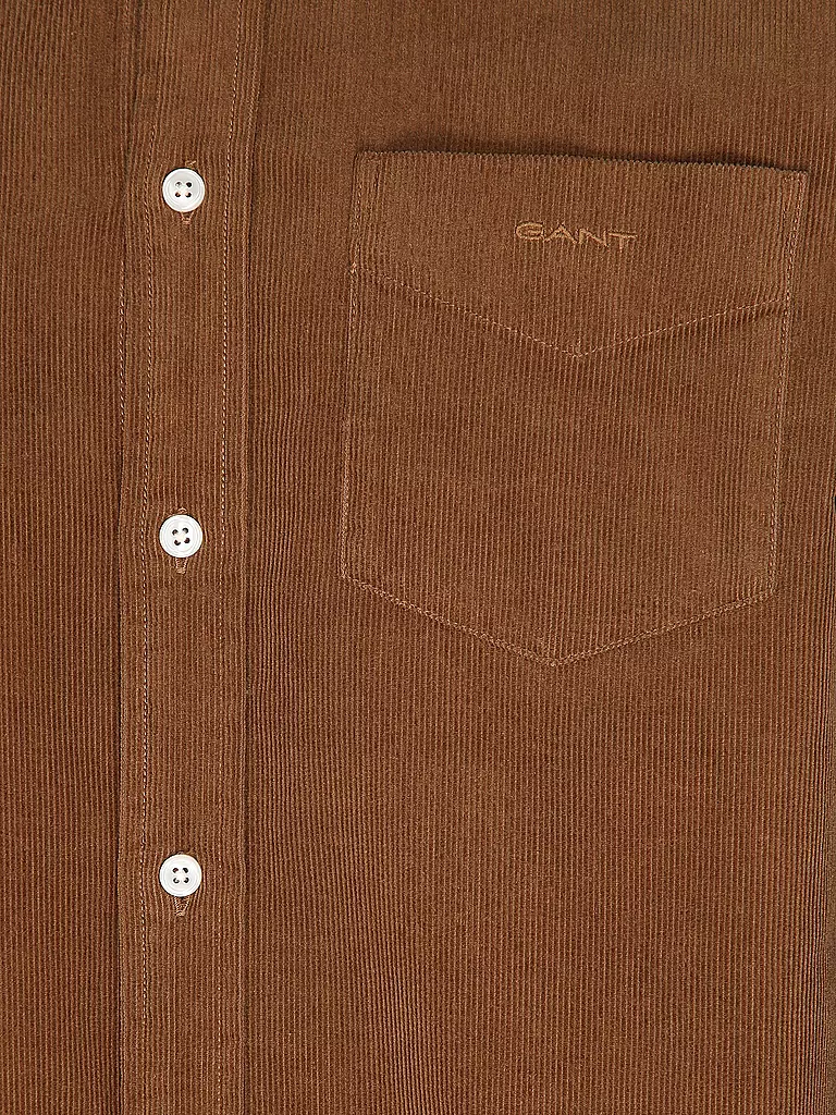 GANT | Cordhemd Regular Fit | Marron