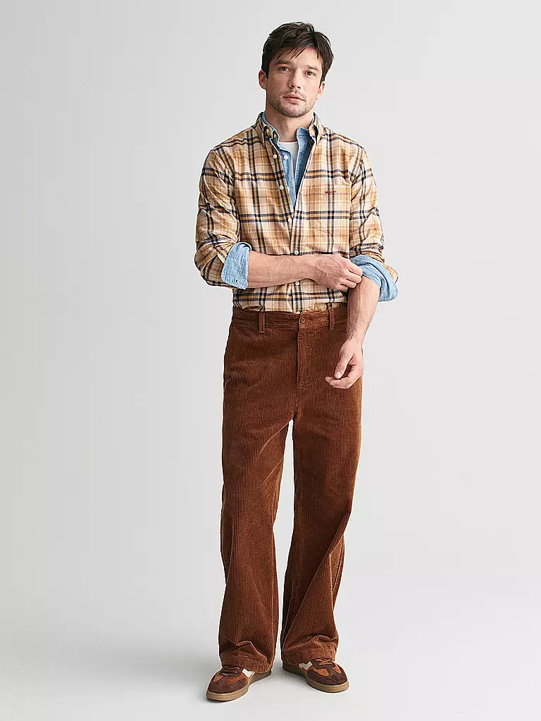 GANT | Flanellhemd  | Moutarde