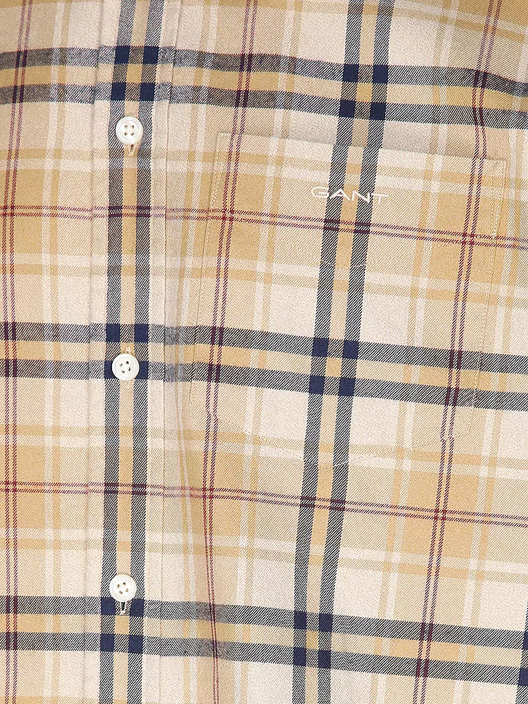 GANT | Flanellhemd  | Moutarde