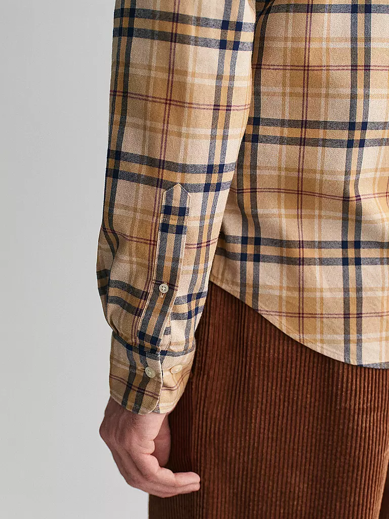 GANT | Flanellhemd  | Moutarde