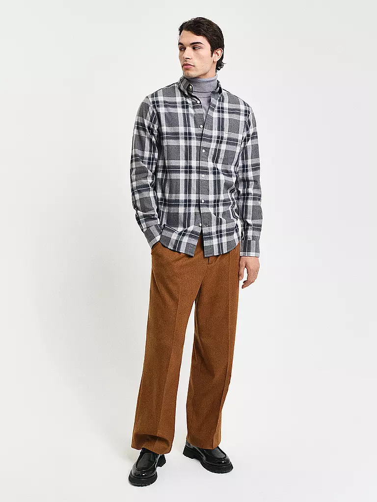 GANT | Flanellhemd Regular Fit  | Gris