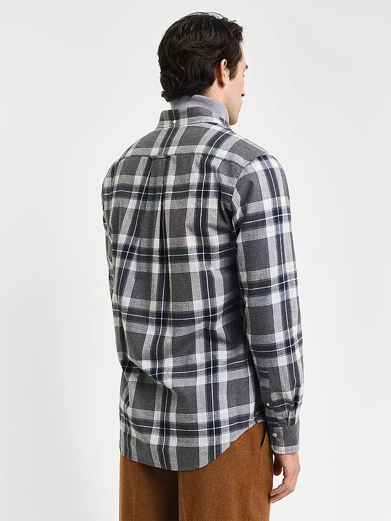 GANT | Flanellhemd Regular Fit  | Gris