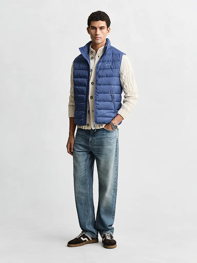 GANT | Gilet matelassé en duvet | Bleu clair