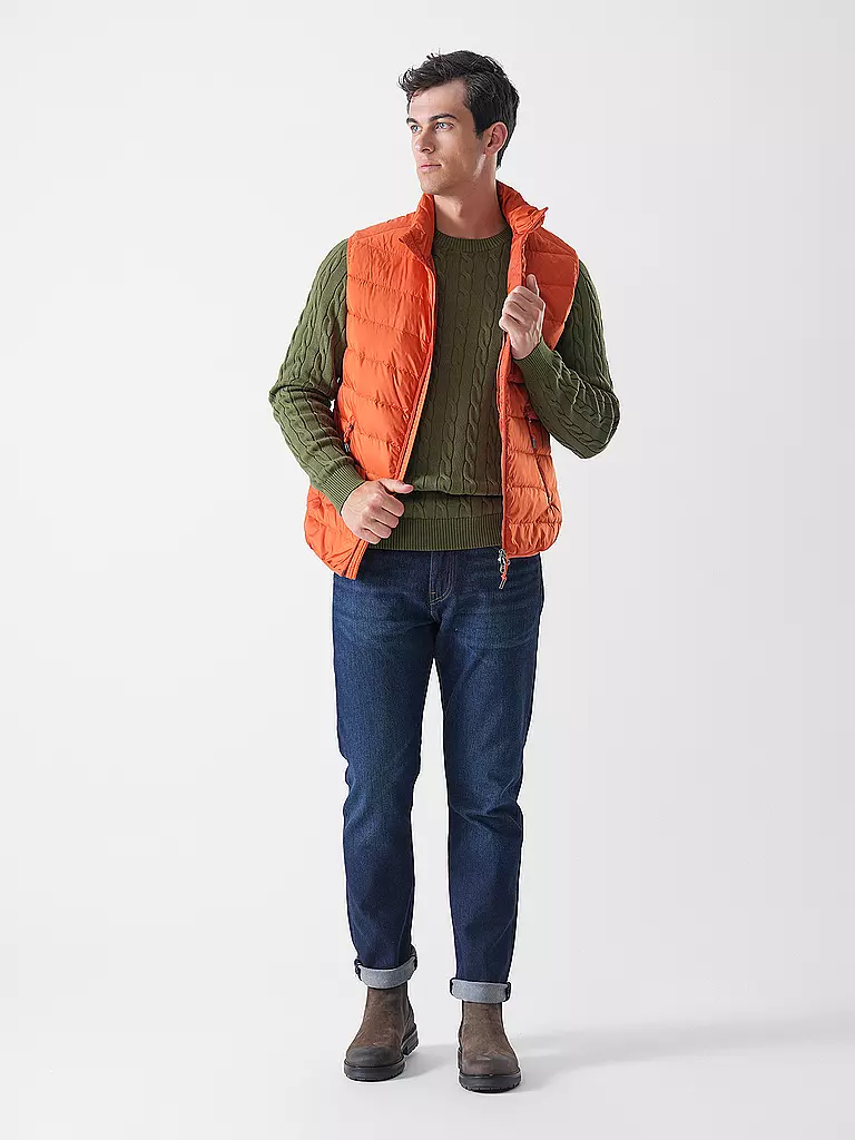 GANT | Gilet matelassé en duvet | orange