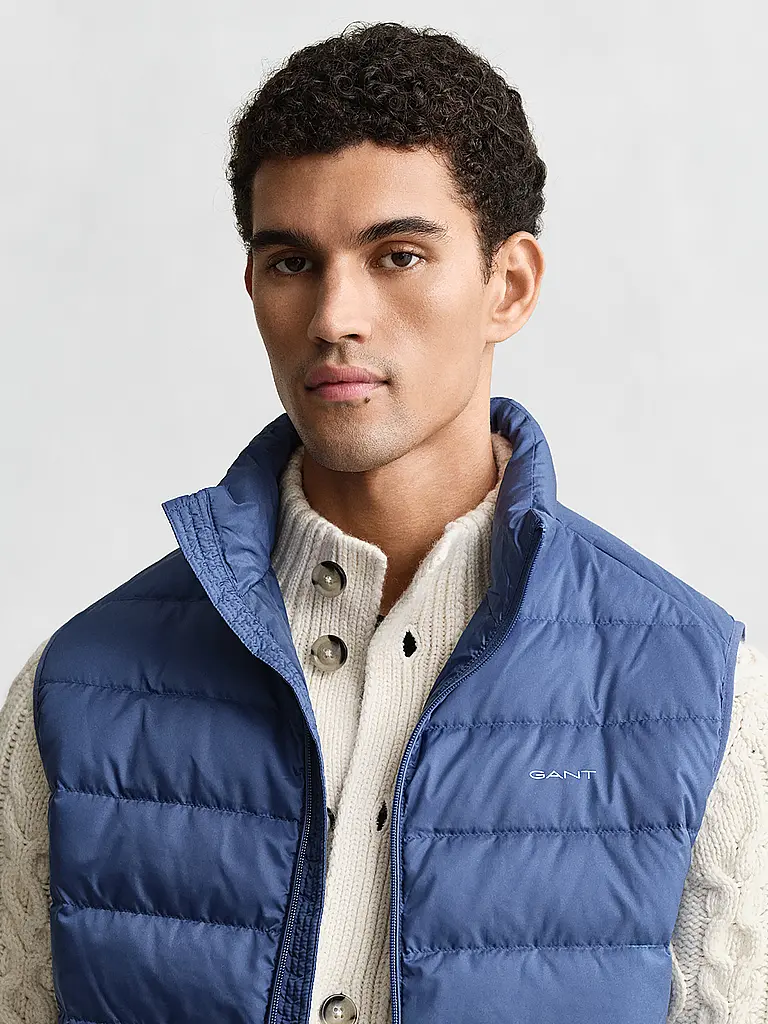 GANT | Gilet matelassé en duvet | Bleu clair