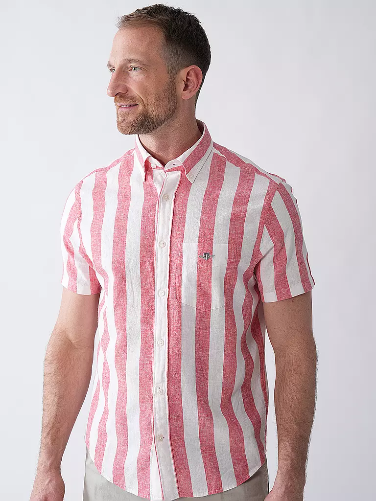 GANT | Hemd Regular Fit  | Rouge
