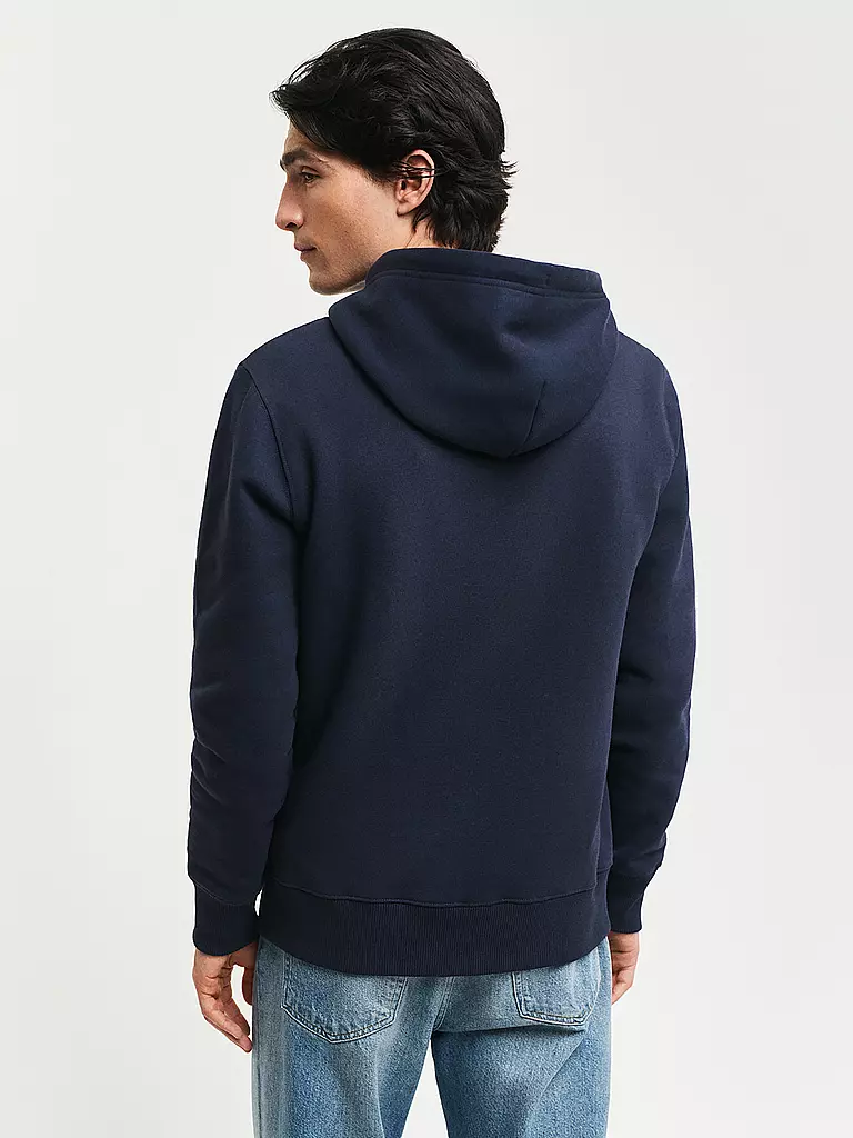 GANT | Kapuzensweatjacke | Bleu foncé