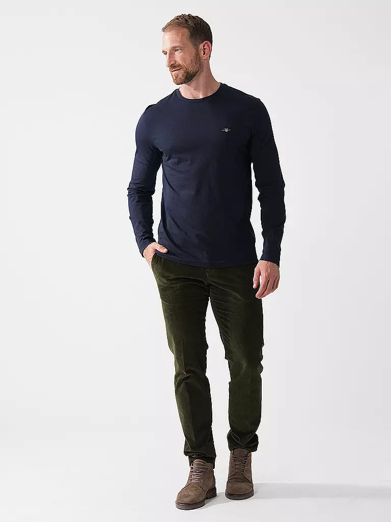 GANT | Langarmshirt | Bleu foncé