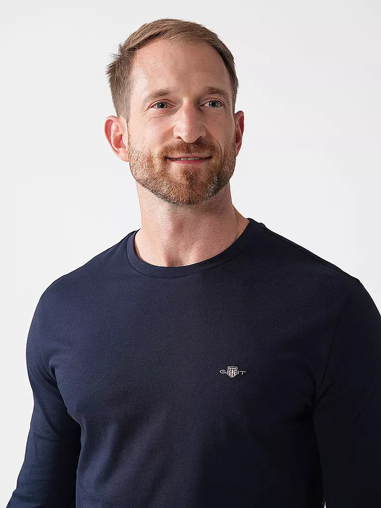 GANT | Langarmshirt | Bleu foncé