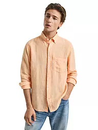 GANT | Chemise en lin coupe classique | Orange