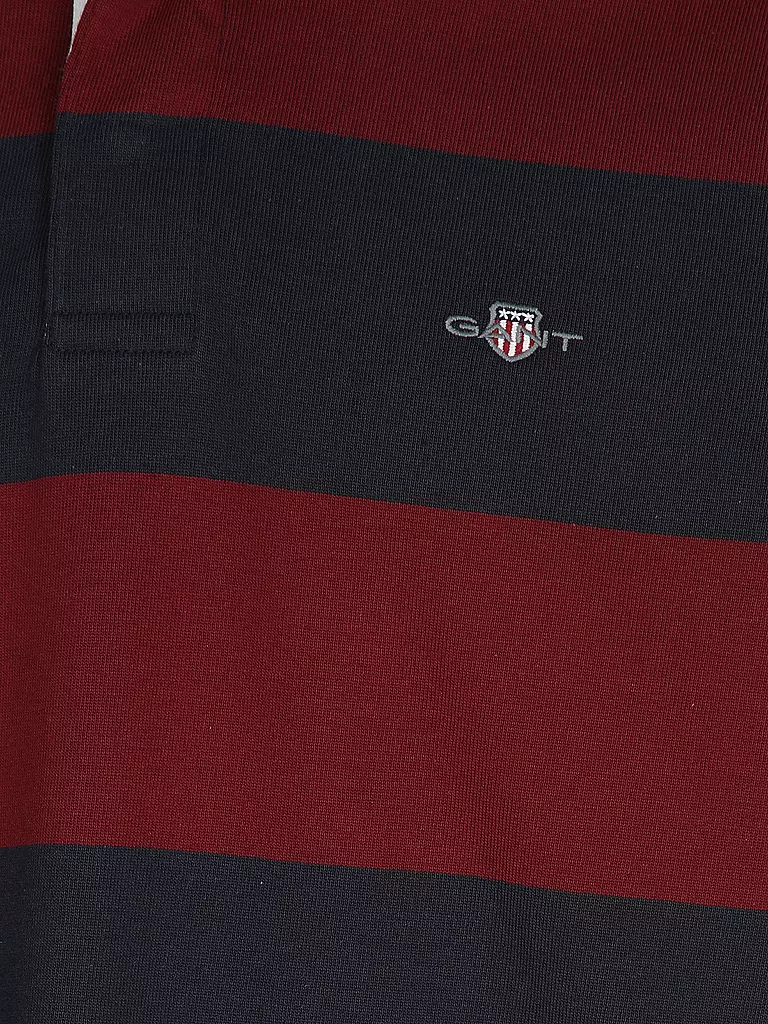 GANT | Polo de rugby | dunkelrot