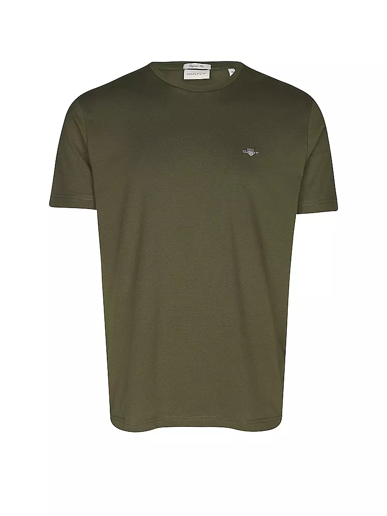 GANT | T-shirt coupe regular | dunkelgrün