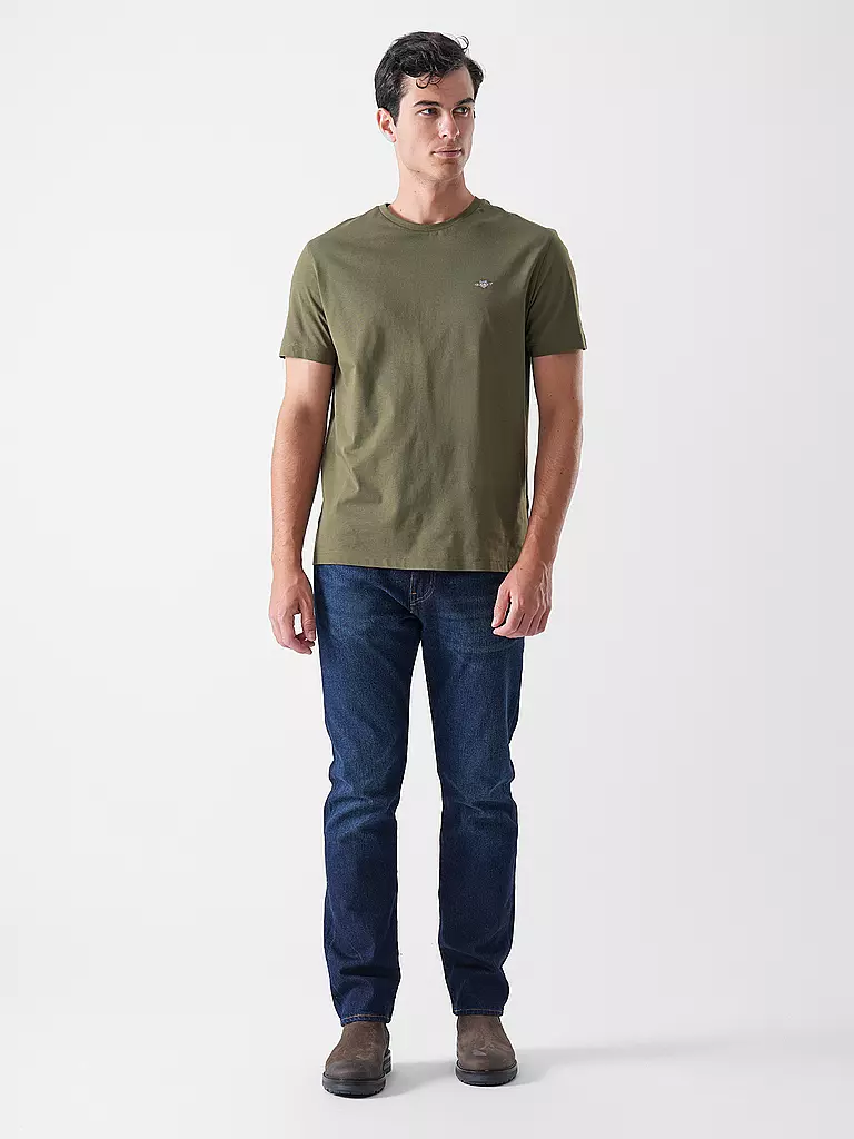 GANT | T-shirt coupe regular | dunkelgrün