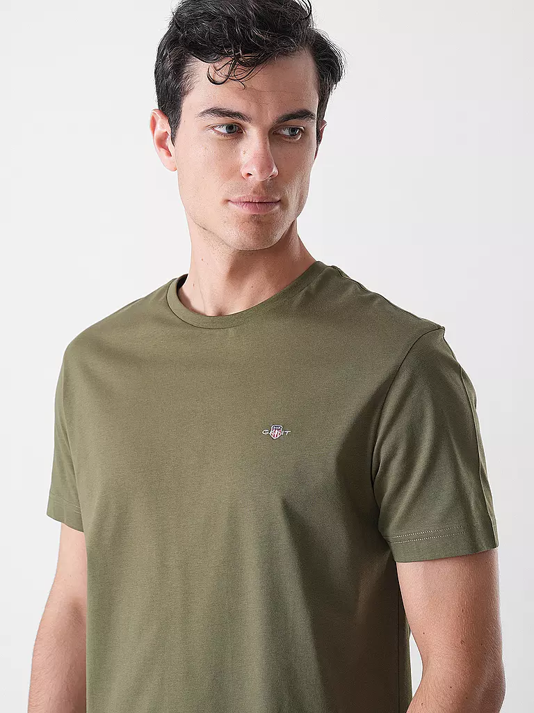 GANT | T-shirt coupe regular | dunkelgrün