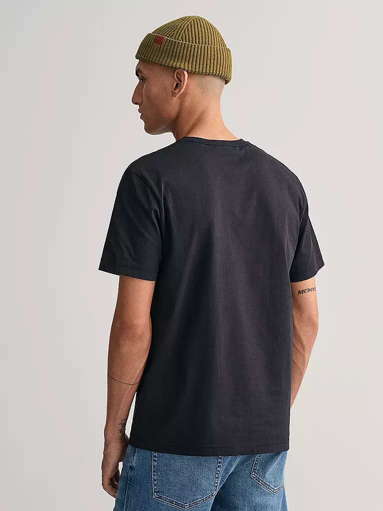 GANT | T-shirt coupe regular | schwarz