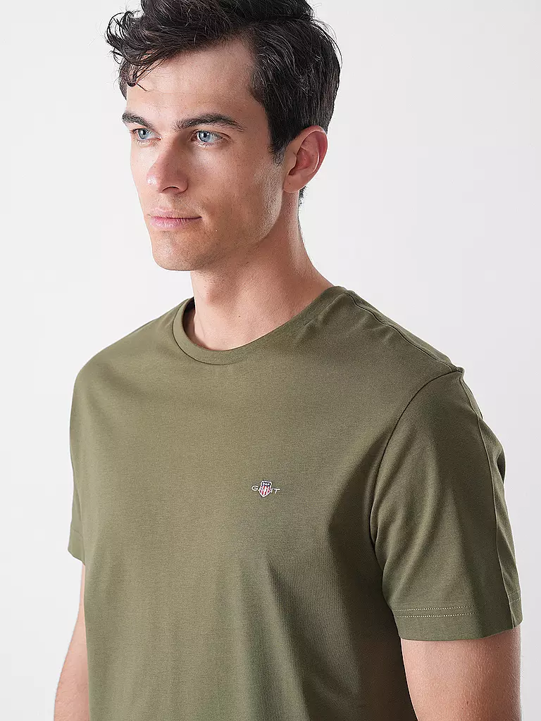 GANT | T-shirt coupe regular | dunkelgrün