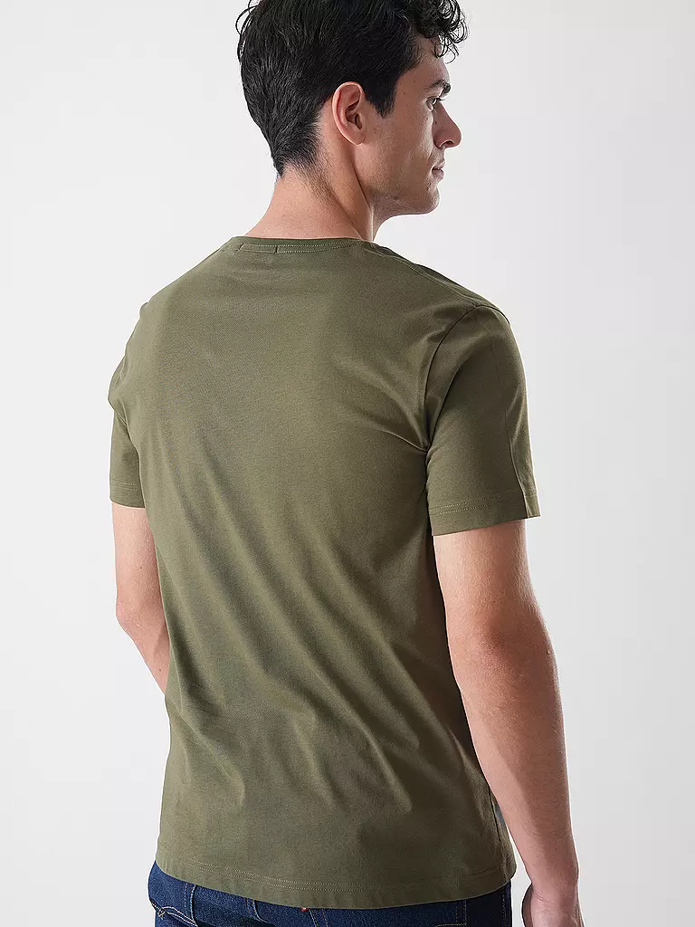 GANT | T-shirt coupe regular | dunkelgrün