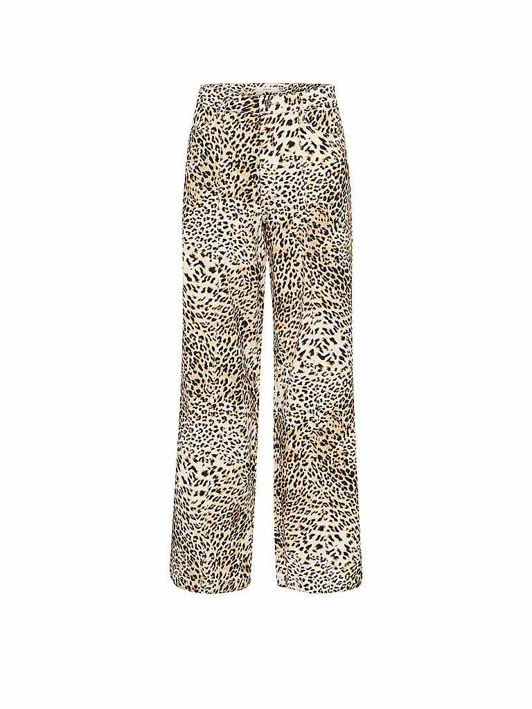 Jeans Wide Leg LEONIA marron clair 34